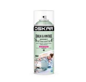 Vopsea spray lemn/ metal Chalk & Vintage Effect OSKAR. Interior / Exterior. Moroccan Turquoise. 400 ml.