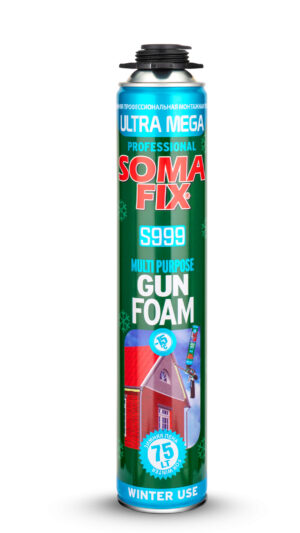 Spuma poliuretanica pentru montaj iarna, 870 ml / 75 l, ULTRA MEGA, SomaFix
