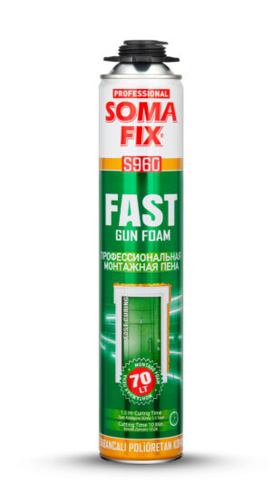 Spuma poliuretanica pentru montaj, 850 ml / 70 l, FAST, SomaFix