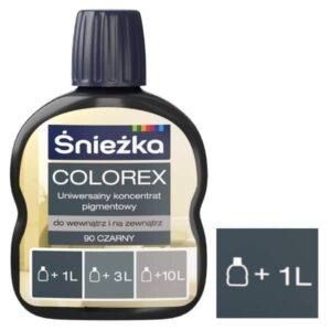 Pigment universal Colorex Sniezka. N90 Negru. 100 ml