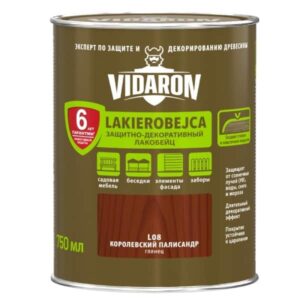 Lac- bait pentru lemn L08 VIDARON. Polisandru regesc. 0.75 l.