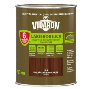 Lac- bait pentru lemn L09 VIDARON. Polisandru indian. 0.75 l.