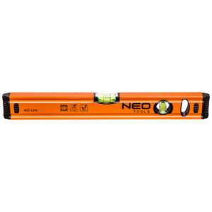Nivela din aluminiu 2 indicatori Neo 40 cm.