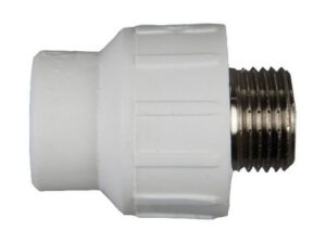 Mufa conector PPR d32 х 1/2'M alb. EMIRPLAST