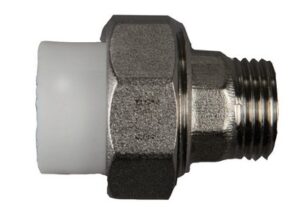 Olandez PPR d20 х 1/2'M alb. EMIRPLAST