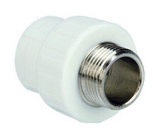 Mufa conector PPR d25 х 1'B alb. EMIRPLAST