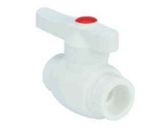 Robinet cu bila PPR d20 rezistent alb. EMIRPLAST