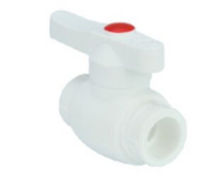 Robinet cu bila PPR d32 rezistent alb. EMIRPLAST