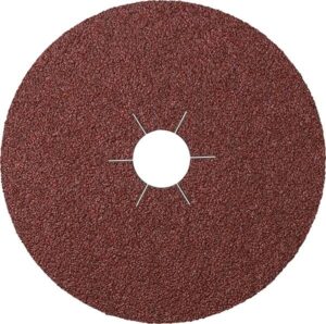 Fibrodisc pentru metal CS561 Klingspor. Granulatie P100. S/30. 180 x 22 mm.