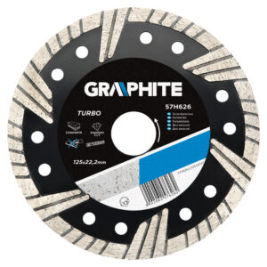 Disc diamant Turbo 125x22.2mm. Graphite