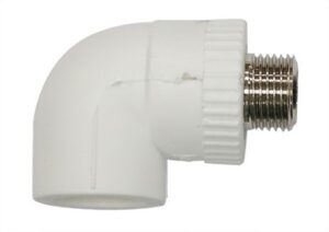 Cot conector PPR d25 х 1/2'M. alb MPN