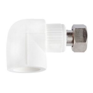 Cot PPR cu semiolandez d20 х 1/2'F. alb 'MPN'