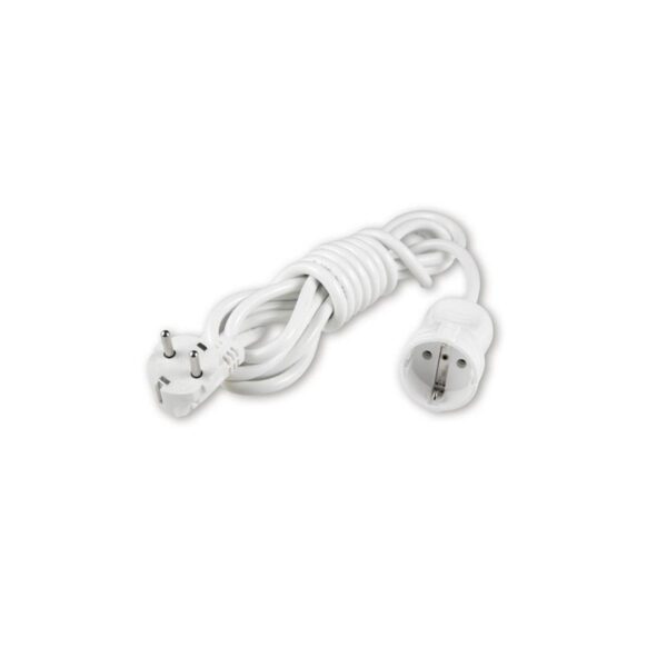 Prelungitor 1 priza fara impamantare, 16A, 5 m, alb, Viko
