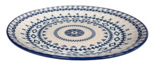 Farfurie ceramica cu decor, D 18 cm