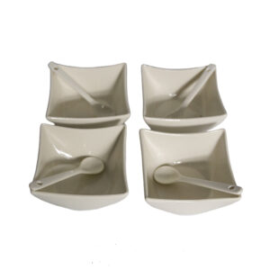 Set bol pentru sos ceramica, 200ml, 4buc, 4х8.5cm