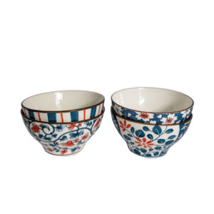 Set bol, ceramica, 350ml, 4buc, 6.5х12cm