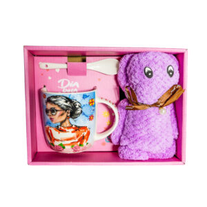 Set cadou cana, prosop, 400ml, 30х30cm