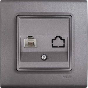 Priza de date ordinara ' RJ45 cat5e ' Linnera Life Viko by Panasonic. Gri