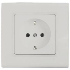 Priza cu impamintare Linnera Life Viko by Panasonic. Perla alba