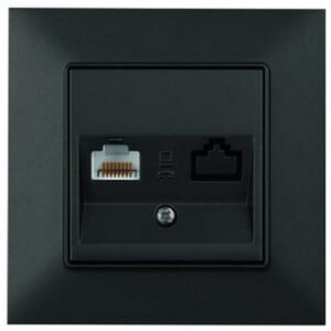 Priza de date ordinara ' RJ45 cat5e ' Linnera Life Viko by Panasonic. Negru
