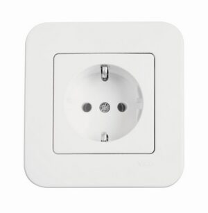 Priza cu impamantare, alb, 16A, Rollina Viko by Panasonic