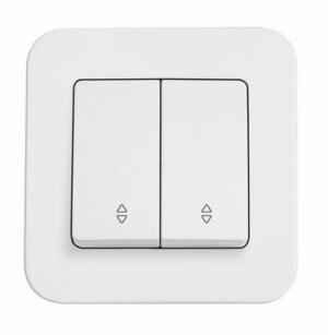 Intrerupator cap scara cu doua clape Rollina Viko by Panasonic. Alb