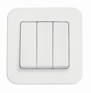 Intrerupator cu trei clape Rollina Viko by Panasonic. Alb