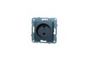 Priza simpla fara impamantare Linnera Life Viko by Panasonic. Fara rama. Gri. 16 A.
