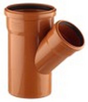 Ramificatie PP canalizare Turplast-Bis. d 160 х 110 mm. 45 grade. Oranj.