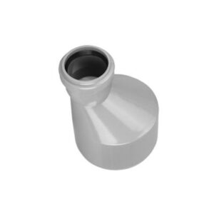 Reductie excentrica PP inalta pentru canalizare Aquer. d 110 x 50 mm. Gri.
