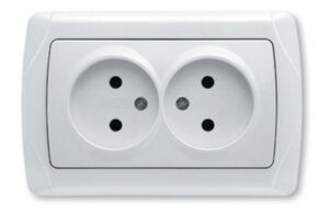 Priza dubla fara impamintare Carmen Viko by Panasonic. Alb. 16 A.