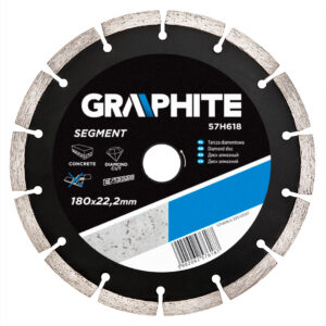 Disc diamant segment 180x22.2mm. Graphite
