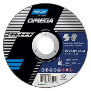 Disc polizare metal 180x7.0x22.23 A24S T27 '10buc' NORTON OMEGA
