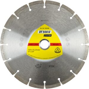 Disc diamantat segmentat universal EXTRA DT300U Klingspor. 125 x 1.6 x 22 mm.