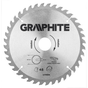 Disc ferastrau pe lemn. 190x30mm. 40 dinti. Graphite.