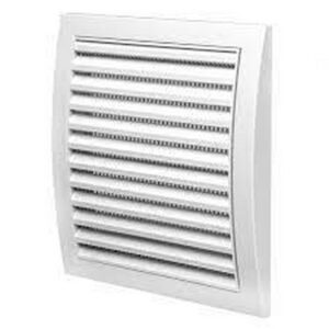 Grila de ventilatie N12 Europlast. 190 x 190 mm. PVC. Alb