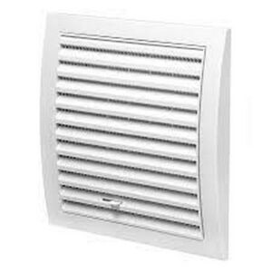 Grila de ventilatie N12R Europlast. Cu reglare. 190 x 190 mm. PVC. Alb