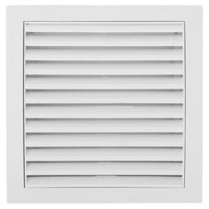 Grila de ventilatie ND12 Europlast. 190 x 190 mm. D 125 mm. PVC. Alb