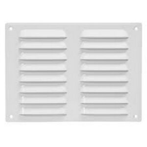 Grila de ventilatie metalica MR2619 Europlast. 260 x 190 mm. Alb
