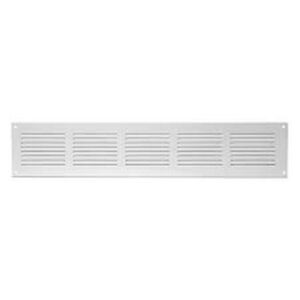 Grila de ventilatie metalica MR4010 Europlast. 400 x 100 mm. Alb