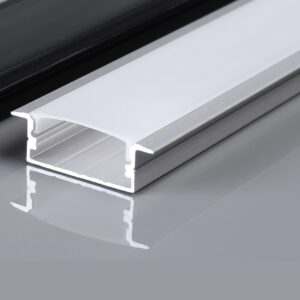 Profil din aluminiu pentru banda LED, 29,10 x 10 mm, 3 m, gri, Horoz