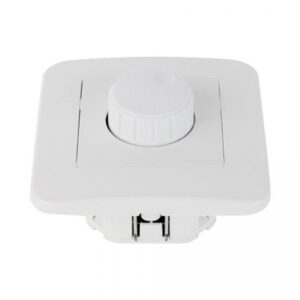 Intrerupator variator tensiune, max. 400 W, LED max. 300 W, 10A, alb, HORIZON Horoz