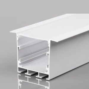 Profil din aluminiu pentru banda LED, 50 x 35 mm, 2 m, gri, Horoz