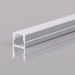 Profil din aluminiu pentru banda LED, 12 x 10 mm, 2 m, gri, Horoz
