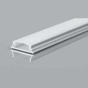 Profil din aluminiu pentru banda LED, 18 x 6 mm, 2 m, gri, Horoz