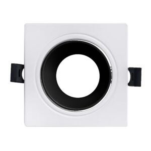 Spot LED patrat incastrat, 10 W, IP20, alb/negru, AZELYA-2 Horoz
