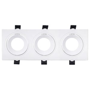 Spot LED patrat incastrat, 3x10 W, IP20, alb, AZELYA-4 Horoz