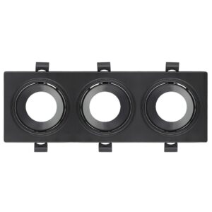Spot LED patrat incastrat, 3x10 W, IP20, negru, AZELYA-4 Horoz