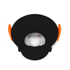 Spot LED rotund incastrat, 6 W, 6400 K, 480 lm, IP20, negru, AMARA Horoz