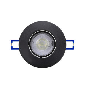 Spot LED incastrat rotativ, 5 W, 3CCT DIP, 450 lm, IP20, negru, NORA PRO-5 Horoz